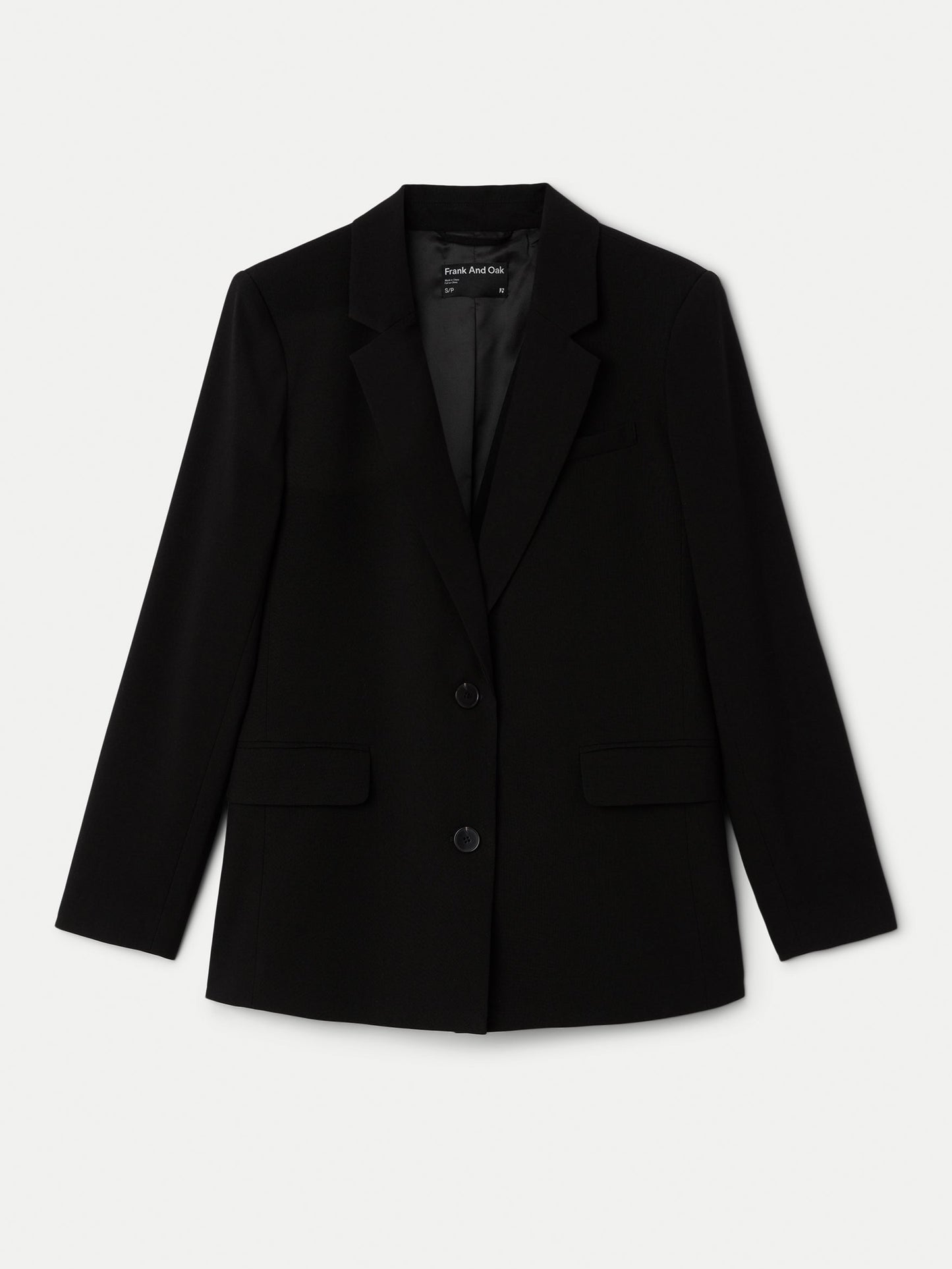 The Relaxed Single Breasted Blazer in Black