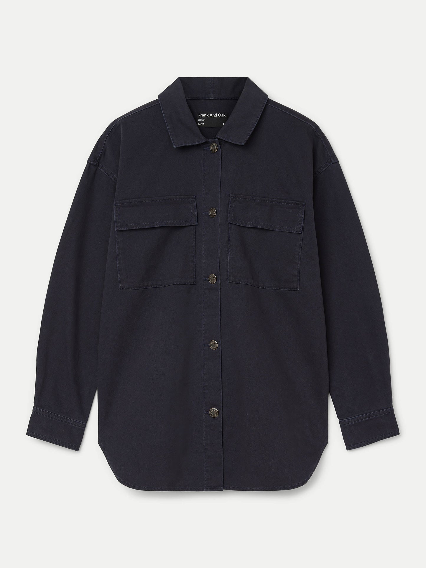 The Twill Overshirt in Dark Navy